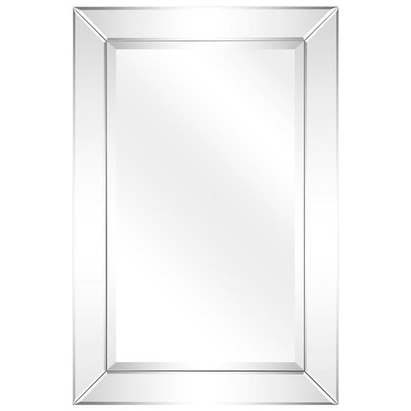 Empire Art Direct Empire Art Direct MOM-C10690-2436 24 x 36 in. Solid Wood Frame Covered Wall Mirror with Beveled Clear Mirror Panels - 1 in. Beveled Edge MOM-C10690-2436
